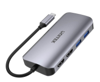 Akcesoria UNITEK Hub USB-C 5Gbps, 2x HDMI 4K,czytnik SD, RJ-45, PD 100W D1122A01